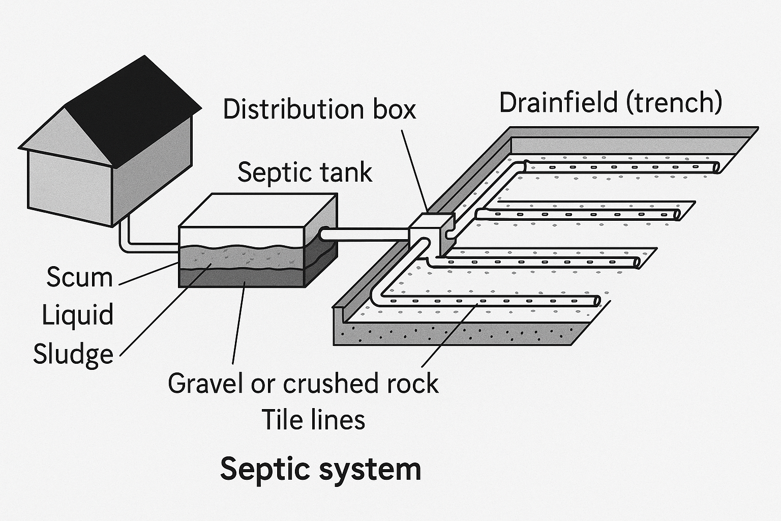 Maryland Septic Drainfield Trench